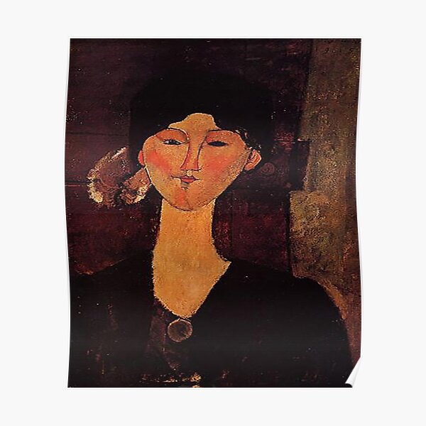 Amedeo Modigliani Poster By Wonderdesigne Redbubble   Poster,504x498,f8f8f8 Pad,600x600,f8f8f8 