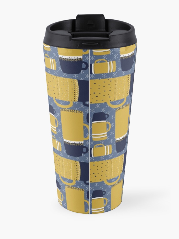 Alternate view of Retro Thermos Pattern Travel Mug