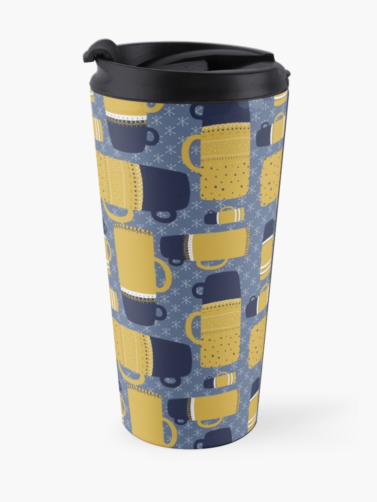 Alternate view of Retro Thermos Pattern Travel Mug