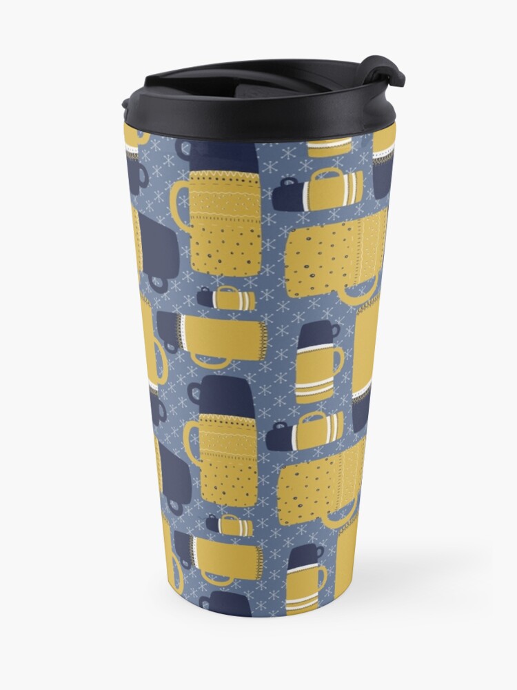 Alternate view of Retro Thermos Pattern Travel Mug