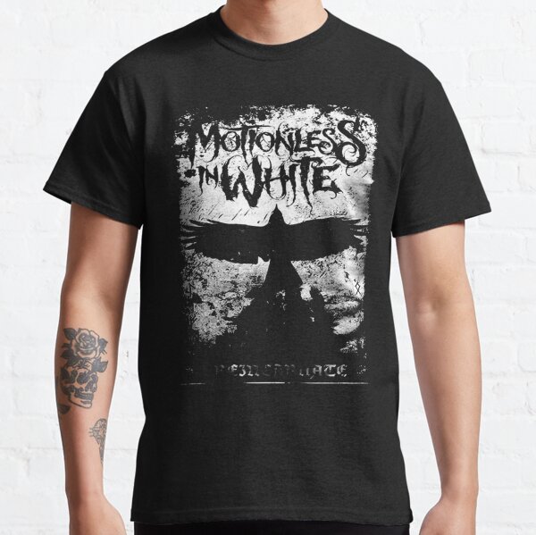 Motionless In White T Shirt Graveyard Shift Band Logo Official Mens Black  Size XL