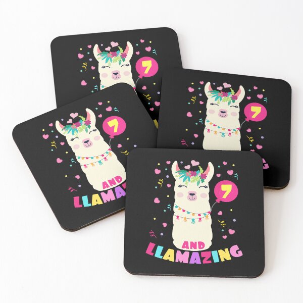 Item preview, Llamazing 7 Years Old 7th Birthday Cute Llama Alpaca Kids designed and sold by SkylerKason.