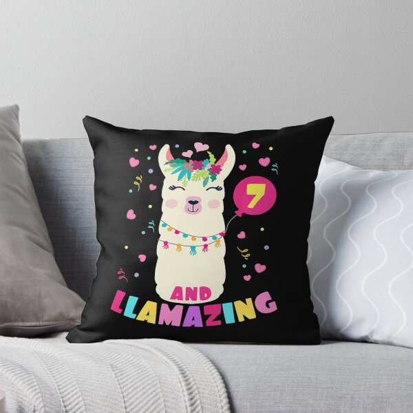 Item preview, Llamazing 7 Years Old 7th Birthday Cute Llama Alpaca Kids designed and sold by SkylerKason.