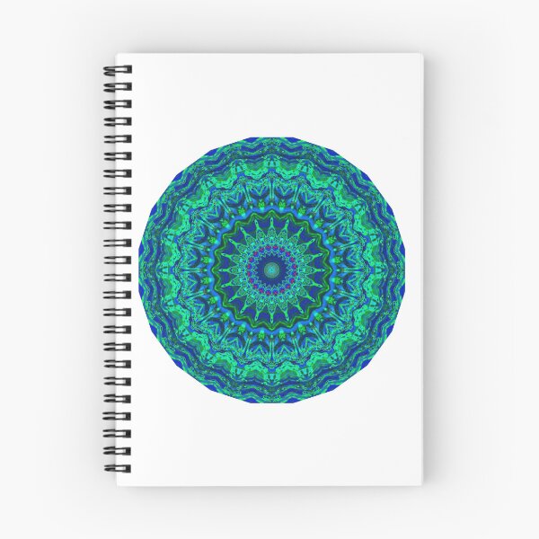 Artikelvorschau, Pfauenblaues und grünes Mandala entworfen und verkauft von Thsid.