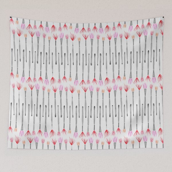 Item preview, Painters Paradise - Watercolor Paintbrushes Pattern designed and sold by Carrie Cantwell Art.