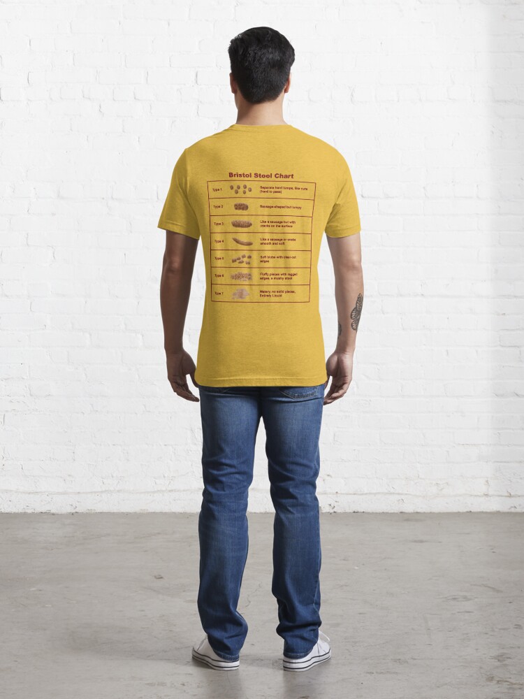 Bristol Stool Chart / Scale Men's T-Shirt - yellow - Available in all sizes