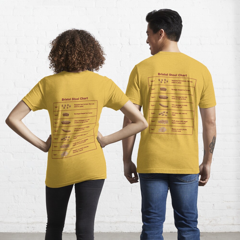 Bristol Stool Chart / Scale Men's T-Shirt - yellow - Available in all sizes
