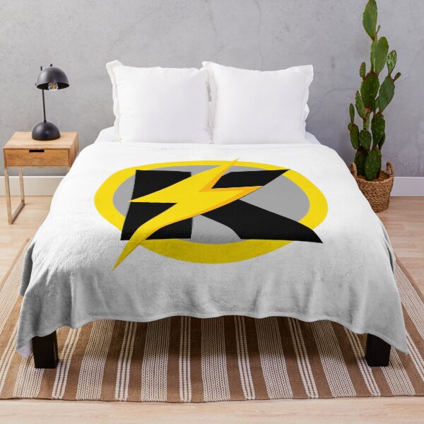 Item preview, Copie de k lightning bolt smiley face designed and sold by madraso.