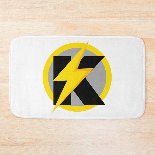 Item preview, Copie de k lightning bolt smiley face designed and sold by madraso.