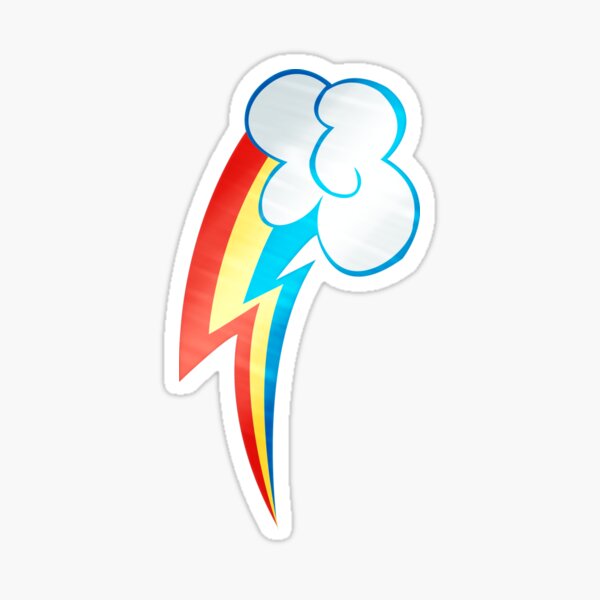 Item preview, Metal Rainbow Dash Cutie Mark designed and sold by Tezzford_Trash.