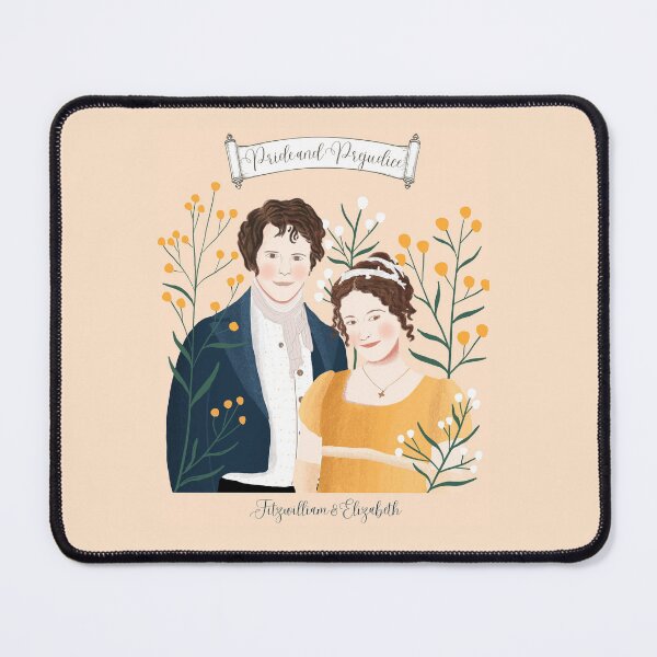 Item preview, Pride and Prejudice| Mr. Darcy and Miss Bennet | Jane Austen designed and sold by OakTreeDesign.