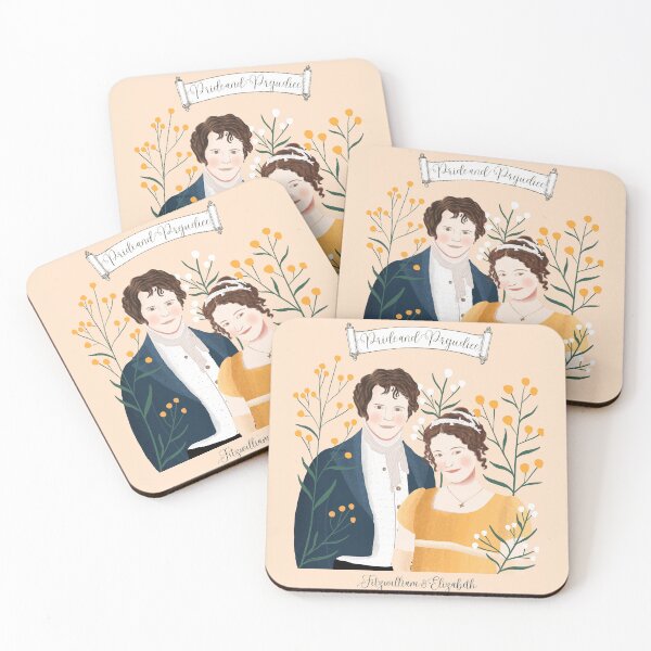 Item preview, Pride and Prejudice| Mr. Darcy and Miss Bennet | Jane Austen designed and sold by OakTreeDesign.