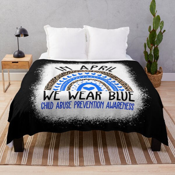 Item preview, In April We Wear Blue Cool Child Abuse Prevention Awareness T-Shirt.png designed and sold by xindungxoaac.