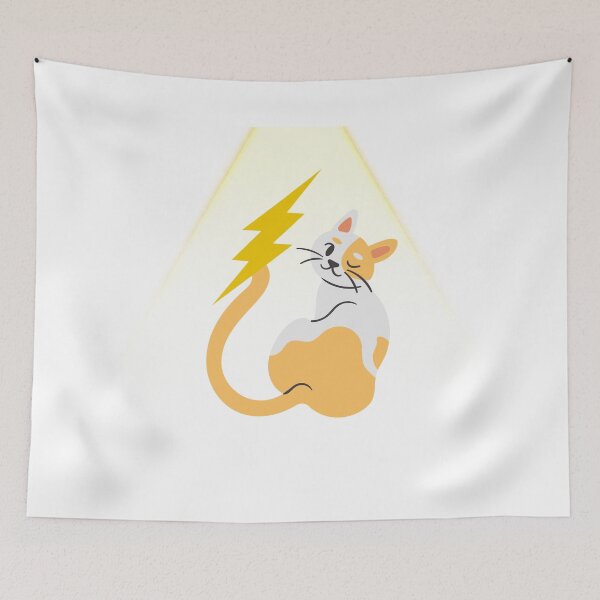 Item preview, cartoon cat lightning designed and sold by Kavi Designs.