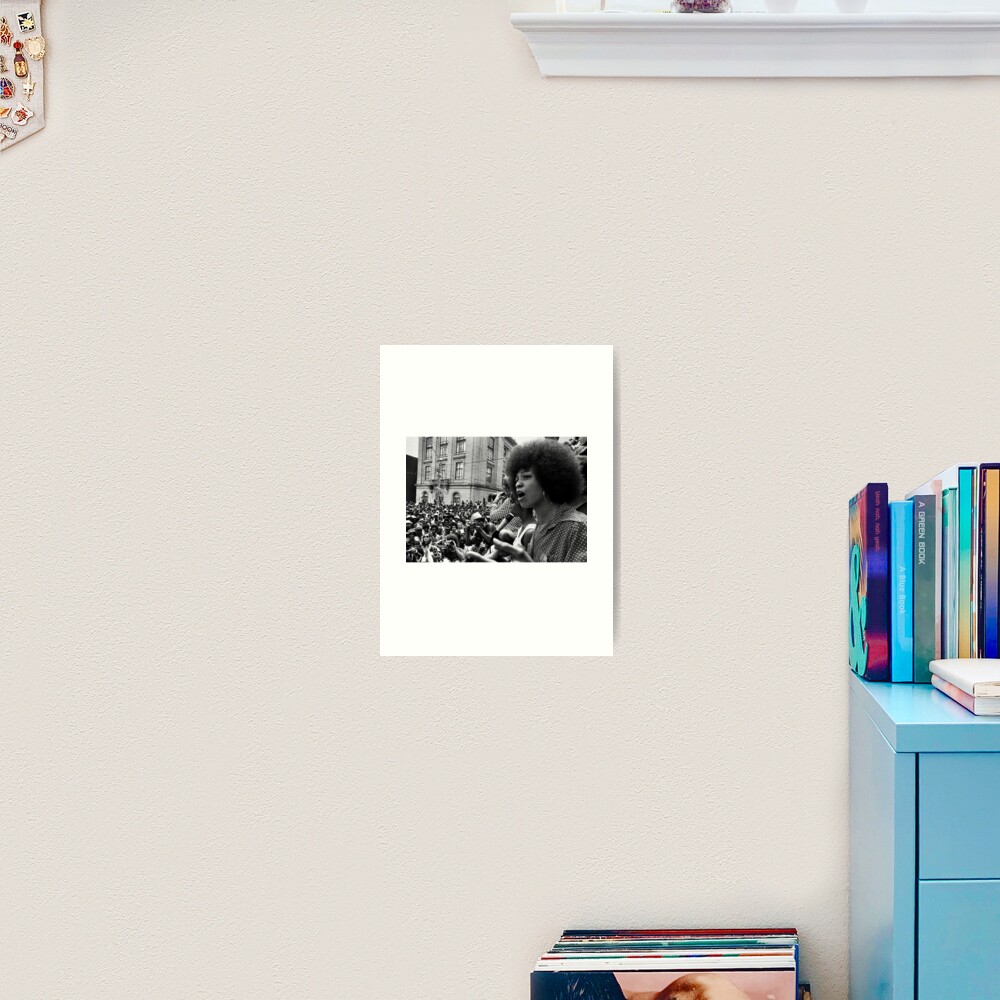 Angela Davis Speech Art Print