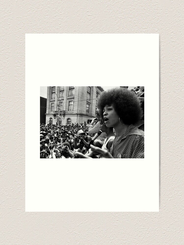 Alternate view of Angela Davis Speech Art Print