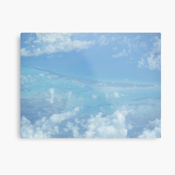 Ocean view from the sky and plane Metal Print