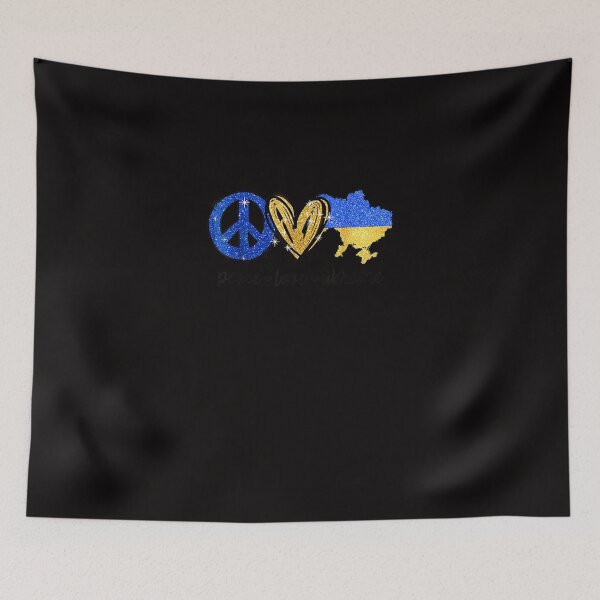 Item preview, Peace Love Ukraine Shirt Women Men Ukrainian Flag Support designed and sold by LauraNeyJr.