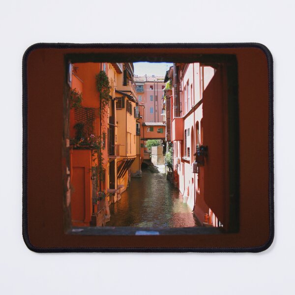 Item preview, Venetian Canal & pink and orange Italian house  designed and sold by anisbbmbrush.