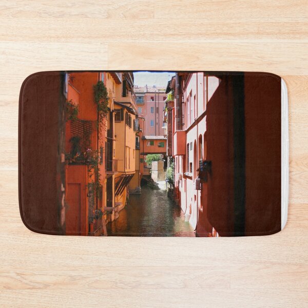 Item preview, Venetian Canal & pink and orange Italian house  designed and sold by anisbbmbrush.