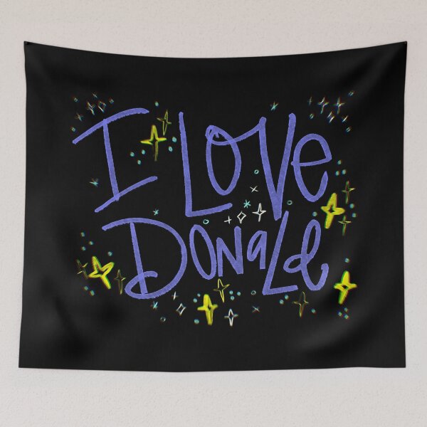 Item preview, I LOVE DONALD CUSTOM NAME PURPLE designed and sold by GIVENGRACE.ART.