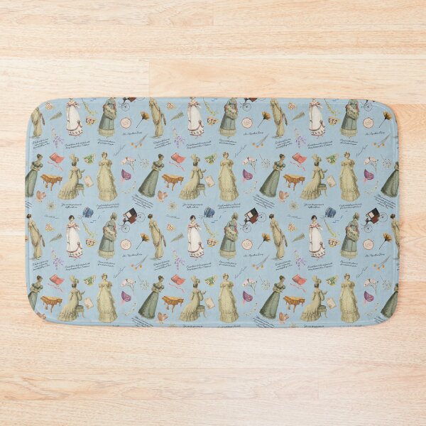 Item preview, Pride and Prejudice Quotes|  Miss Bennet | Jane Austen Blue designed and sold by OakTreeDesign.