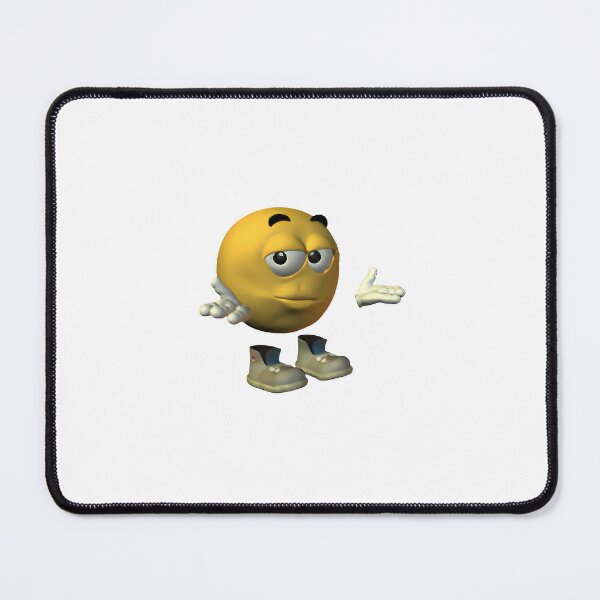 Scared Cartoon Face' Mouse Pad