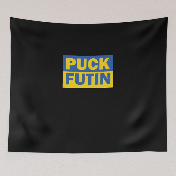 Item preview, PUCK FUTIN UKRAINE FLAG Essential T-Shirt designed and sold by KaterynaDudche.
