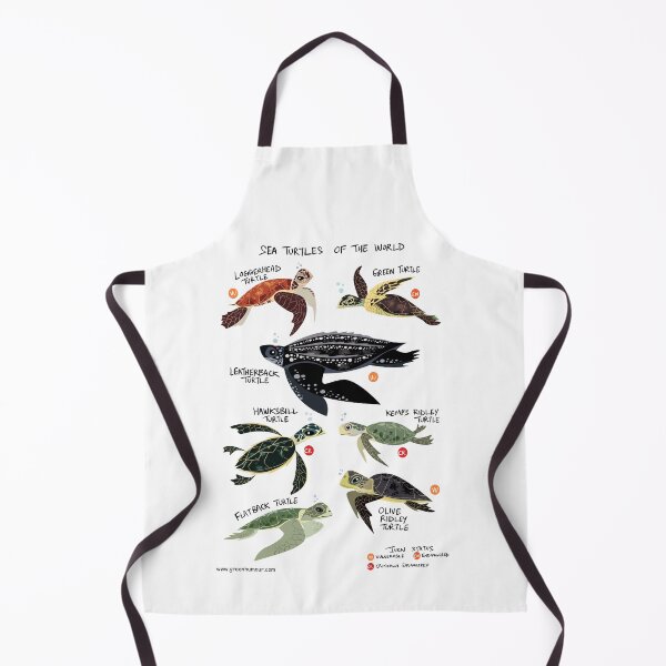 Item preview, Sea Turtles of the World (Light Background edition) designed and sold by Green Humour.
