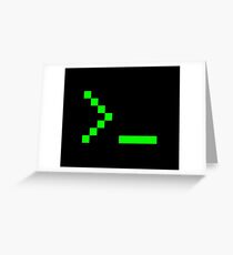 Old School Computer Text Input Prompt Greeting Card