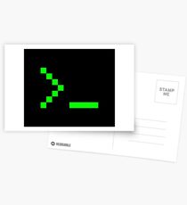 Old School Computer Text Input Prompt Postcards