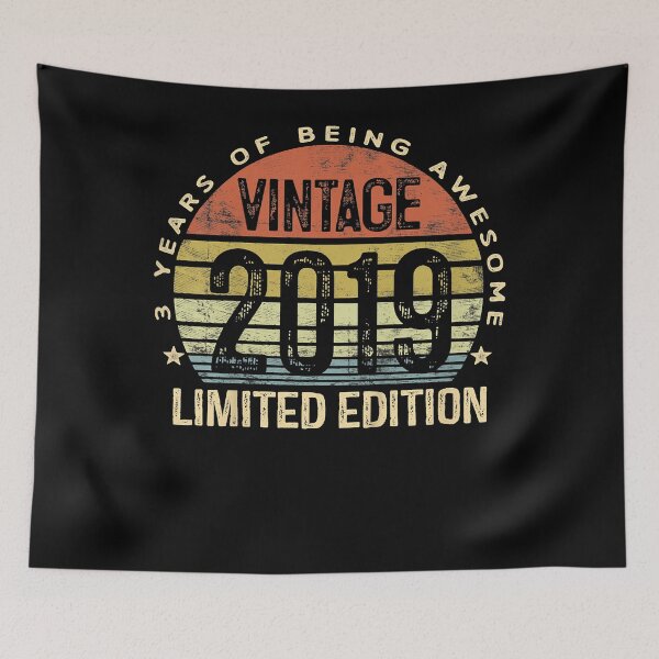 Item preview, Kids 3 Year Old Gifts Vintage 2019 Limited Edition 3rd Birthday T-Shirt.png designed and sold by xindungxoaac.