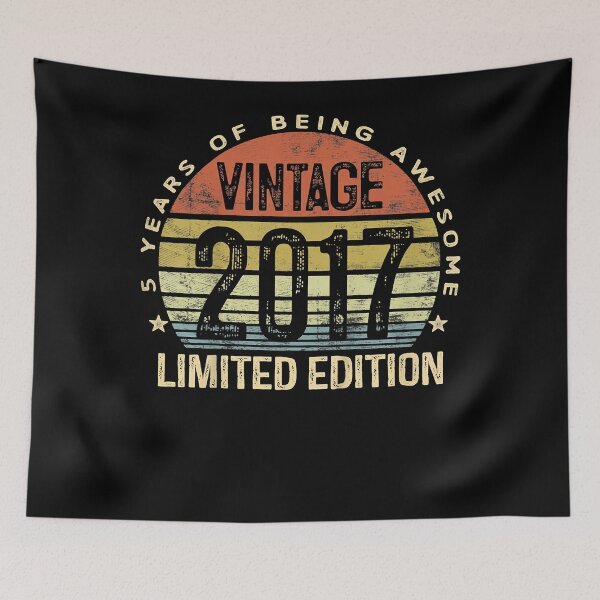 Item preview, Kids 5 Year Old Gifts Vintage 2017 Limited Edition 5th Birthday T-Shirt.png designed and sold by xindungxoaac.