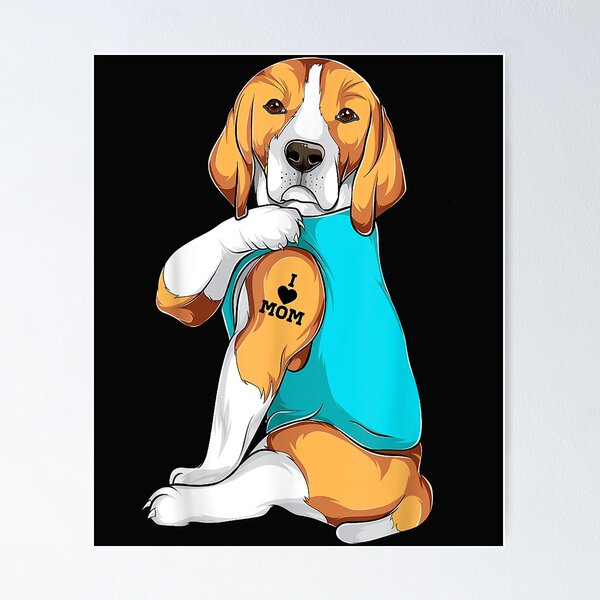 Item preview, Beagle I Love Mom Apparel, Dog Mom Gifts Womens designed and sold by Yaw23123.