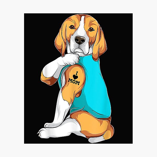 Item preview, Beagle I Love Mom Apparel, Dog Mom Gifts Womens designed and sold by Yaw23123.