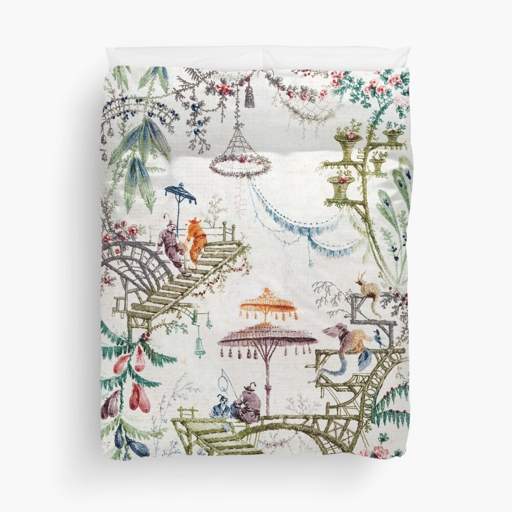 Enchanted Forest Chinoiserie Duvet Cover
