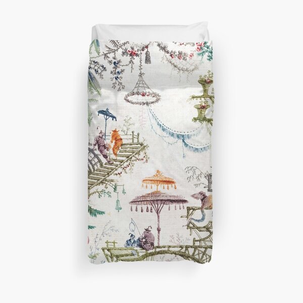 Enchanted Forest Chinoiserie Duvet Cover
