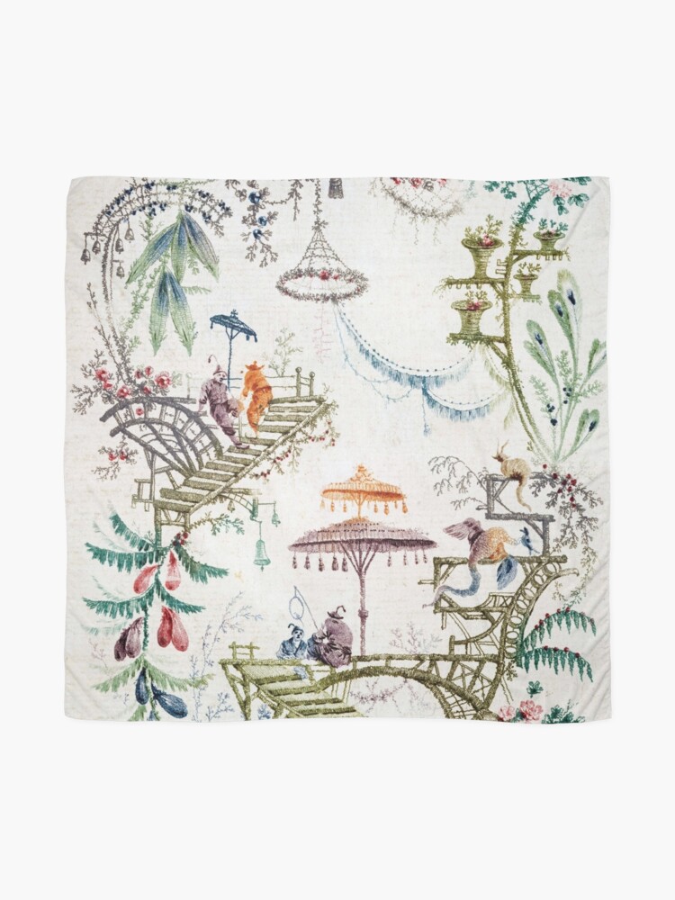 Alternate view of Enchanted Forest Chinoiserie Scarf