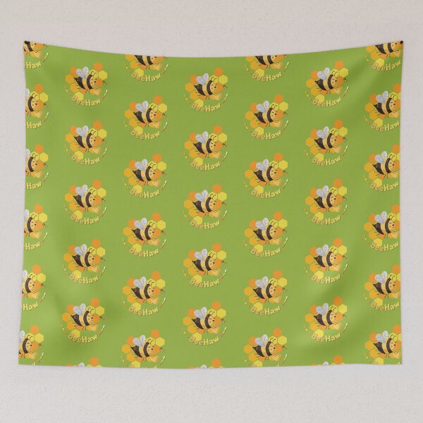 Item preview, Beehaw Sticker- Bee Beehaw - Cowboy Bee With A Hat Classic T-Shirt designed and sold by DrArtStudios.