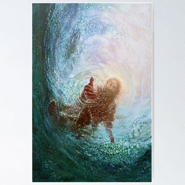Item preview, Jesus with Saving Hand designed and sold by JaelynnDyverson.