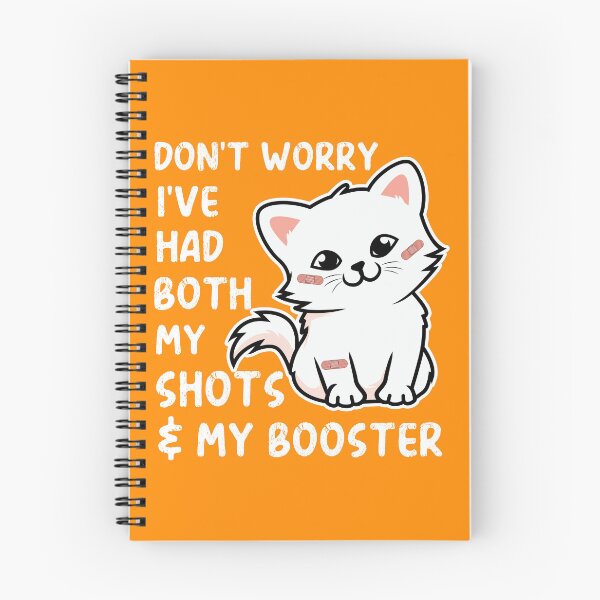 Item preview, Don't Worry I've Got Both My Shots - Kawaii White Cat designed and sold by MacAndMoose.