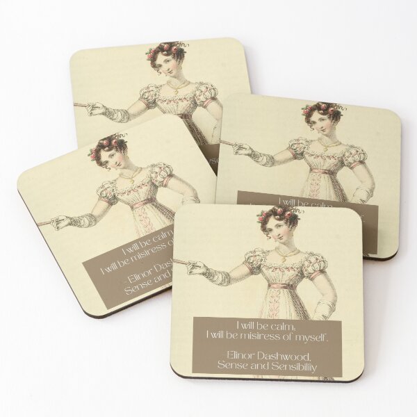 Item preview, Sense and Sensibility Quote | Jane Austen | Regency Lady | Vintage designed and sold by OakTreeDesign.