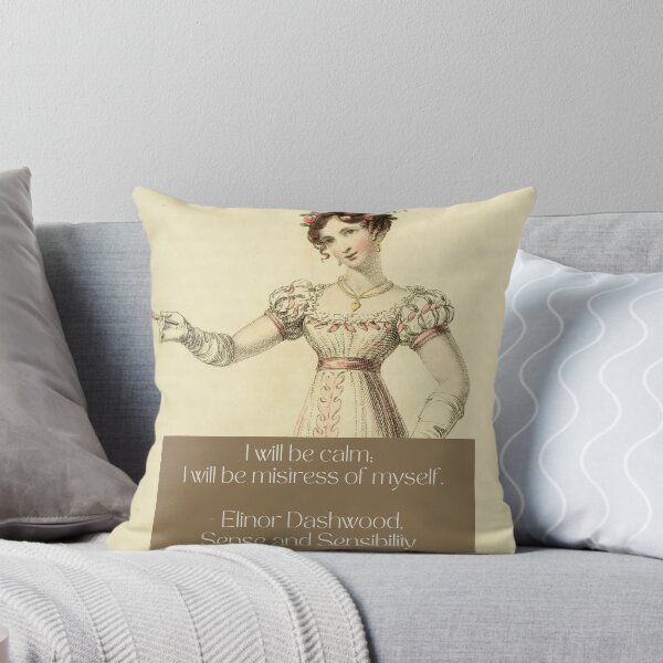 Item preview, Sense and Sensibility Quote | Jane Austen | Regency Lady | Vintage designed and sold by OakTreeDesign.