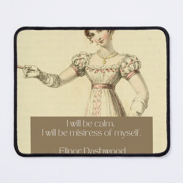 Item preview, Sense and Sensibility Quote | Jane Austen | Regency Lady | Vintage designed and sold by OakTreeDesign.