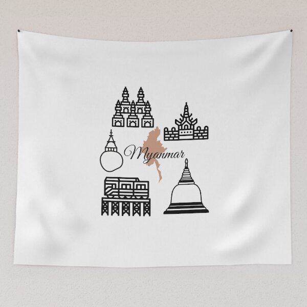 Item preview, Myanmar Country designed and sold by byskillbytalent.