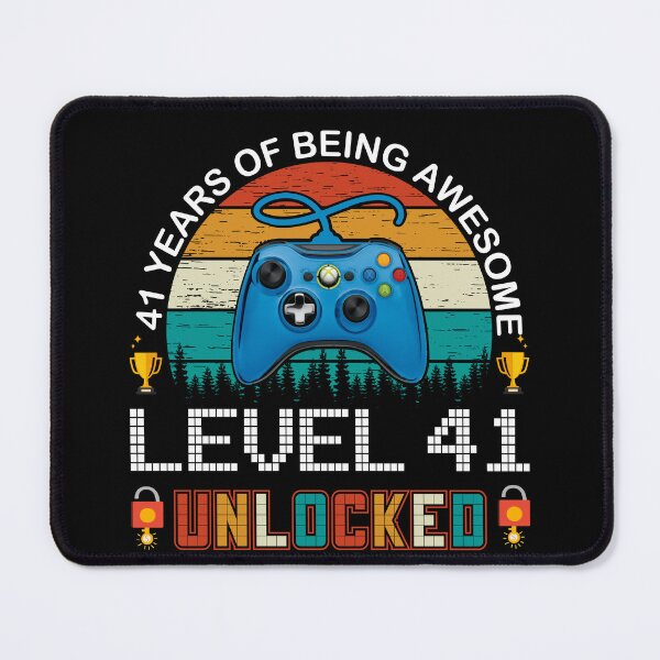 Item preview, 41 Years Of Being Awesome Level 41 Unlocked Gamer designed and sold by PansyBoyd.