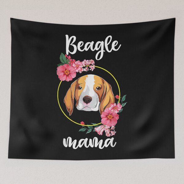 Artikelvorschau, Beagle Mama Floral Shirt Women, Mothers Day Dog Mom entworfen und verkauft von Yaw23123.