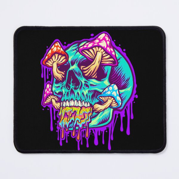 Item preview, Magic Mushrooms - Trippy - Scary Skull Graffiti - Tattoo Design - Shrooms designed and sold by Stephen Scharf.