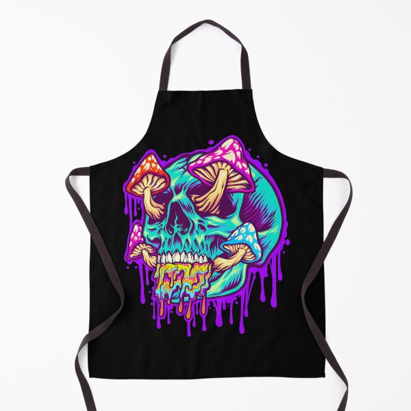 Item preview, Magic Mushrooms - Trippy - Scary Skull Graffiti - Tattoo Design - Shrooms designed and sold by Stephen Scharf.