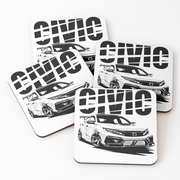 Item preview, Civic (line art) designed and sold by JayPaburisat.